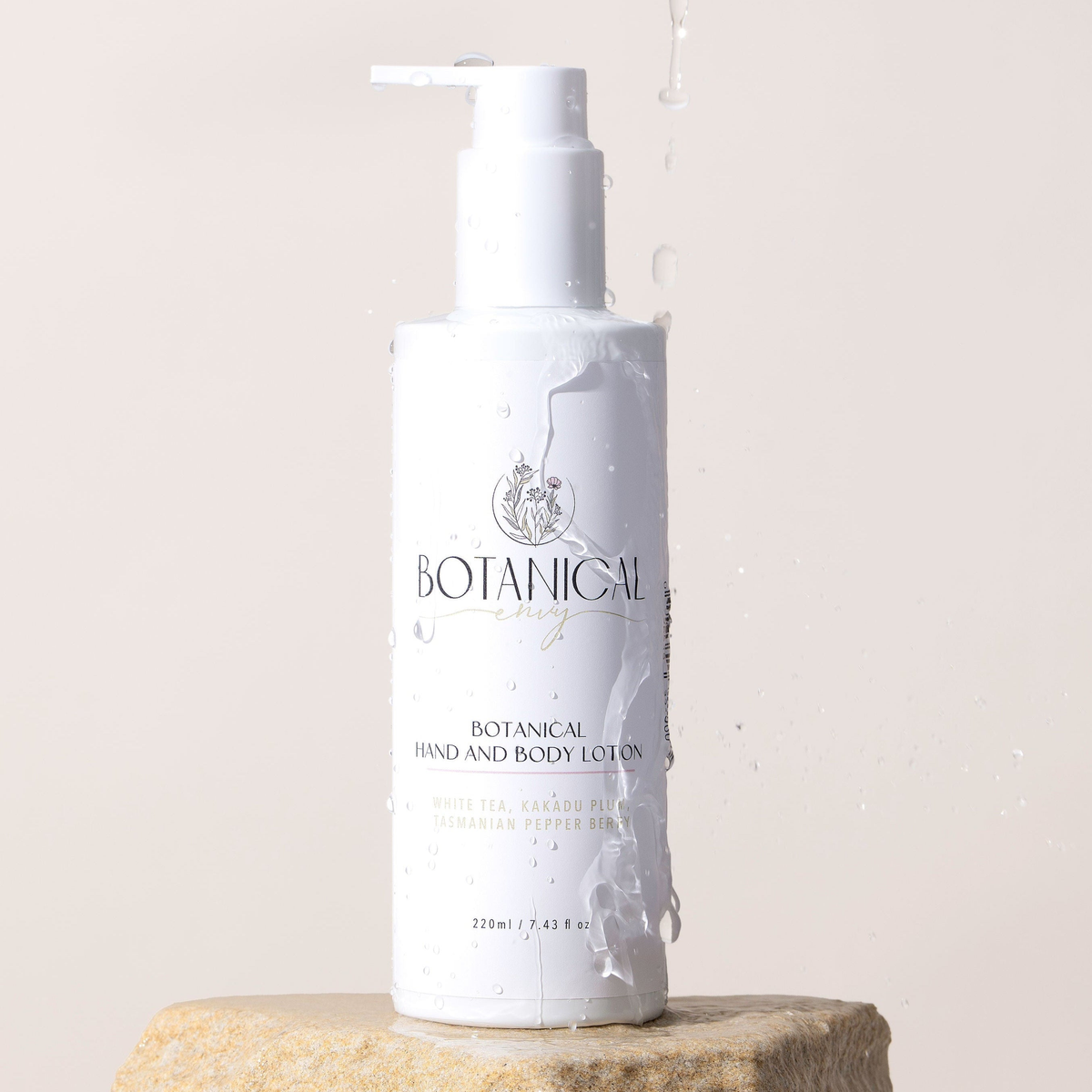 A lady applying body lotion