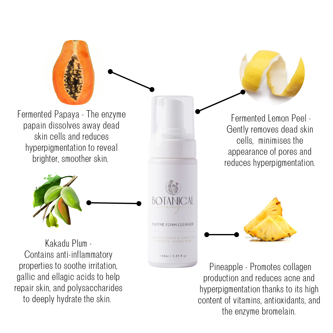 Enzyme foam cleanser