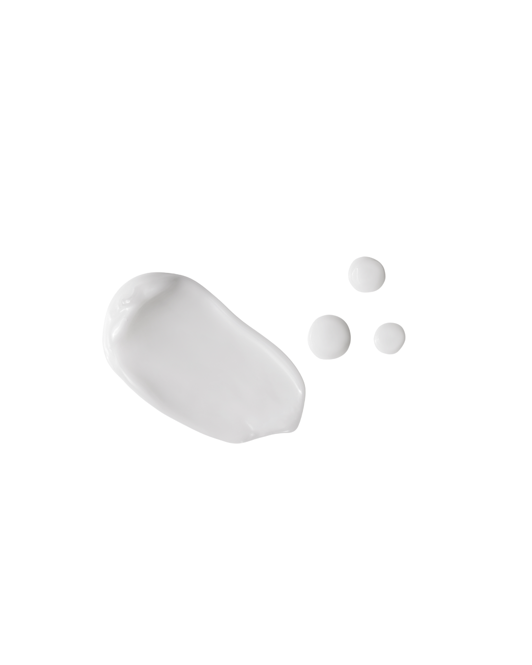 A swatch of Botanical Envy Lemon Myrtle body milk against a white background
