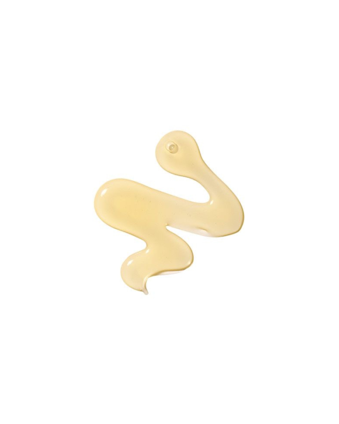 An oil swatch of Botanical Envy Oil to milk cleanser against a white background