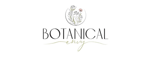 Botanical Envy skincare logo on white backgroung