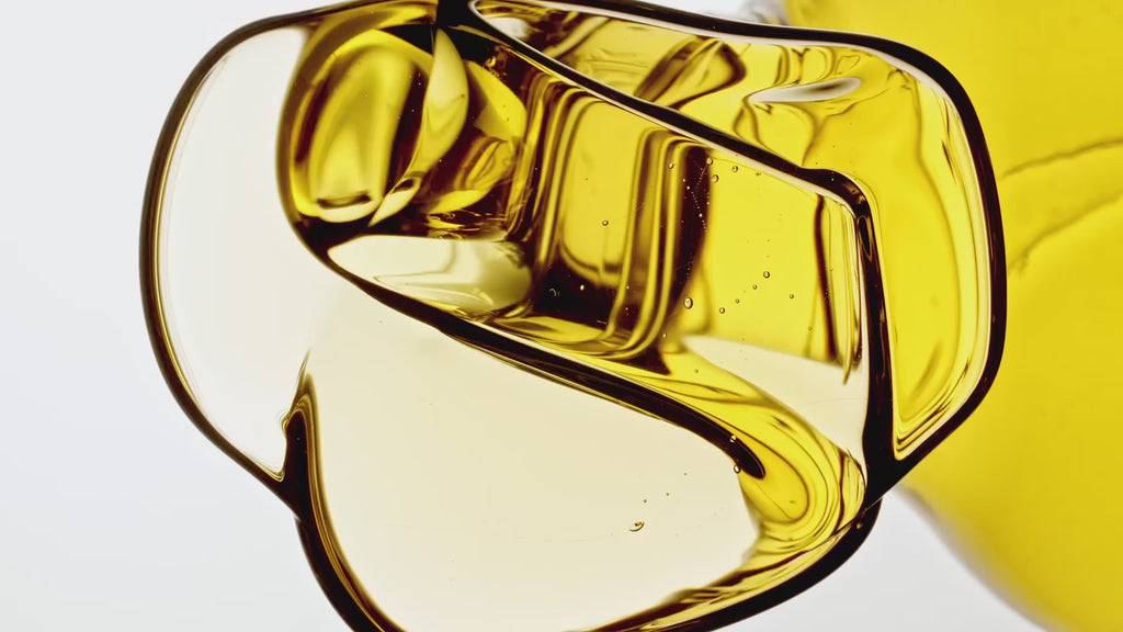 Oil being poured on a glass top